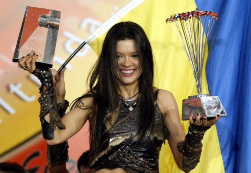 Ruslana, the winner of Eurovision 2004.