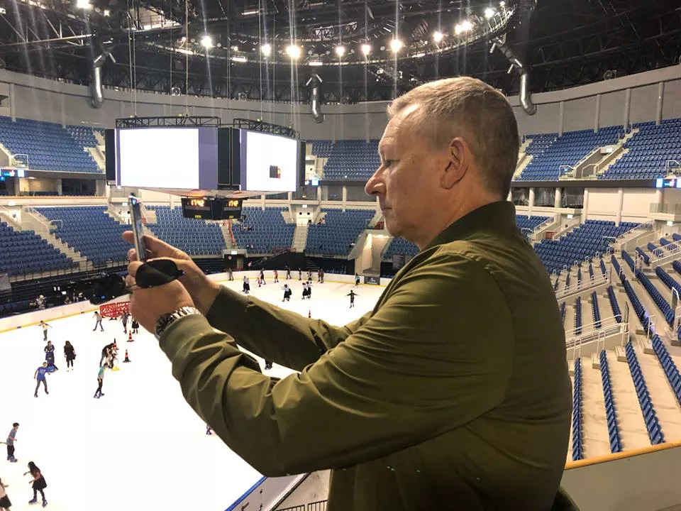 John Ola Sand, Kudüs'te yeni yapılan Pais Arena'da.