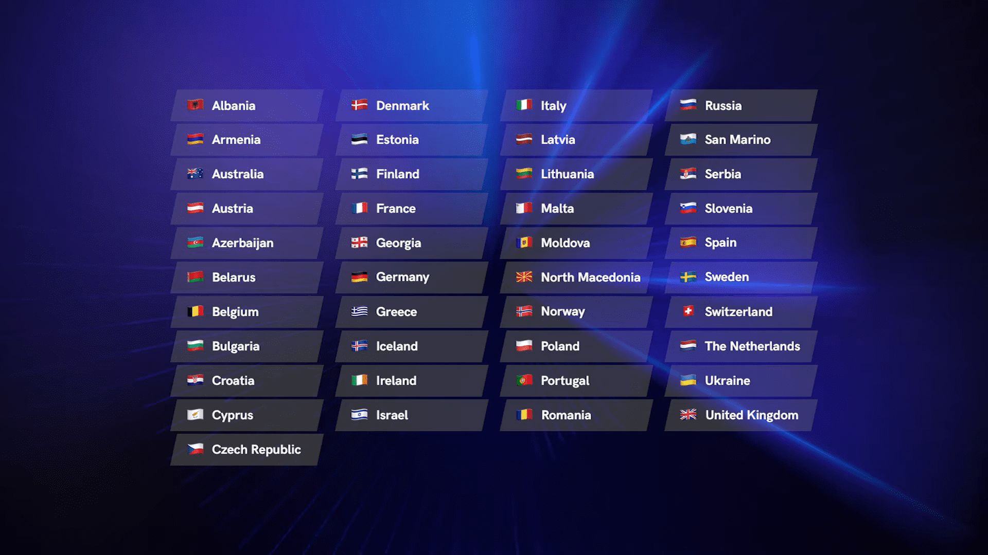Eurovision 2021’de 41 Ülke Yer Alacak